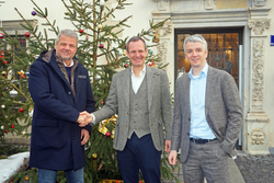 Bürgermeister Gerhard Köfer, iDM-Eigentümer und Investor Manfred Pletzer und iDM-Geschäftsführer Christoph Bacher (von links) stellten die Ausbaupläne für den Standort Spittal vor